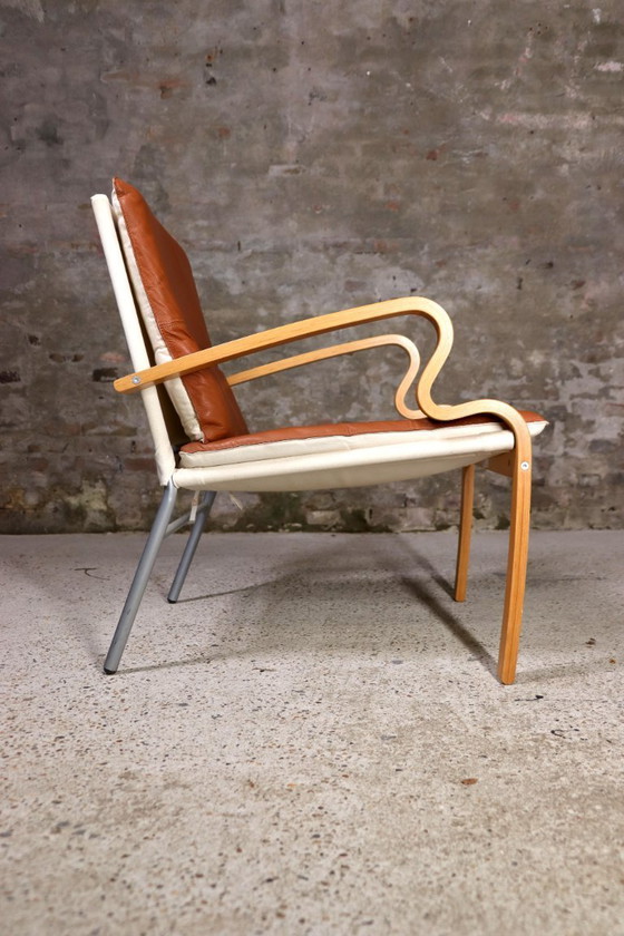 Image 1 of IKEA - Bjärred Stuhl - Cognacfarbenes Leder - Johan Huldt - 2001