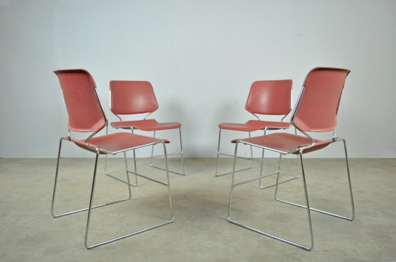 Image 1 of MATRIX Krueger dining chairs designed by Thomas Tolleson, USA 1970s
