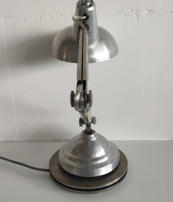 Image 1 of lampe à poser industrielle vintage 'Superchrome' (modifiée)