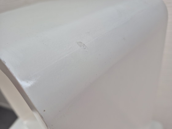 Image 1 of Cube/cube blanc, meuble modulaire vintage de l'ère spatiale.