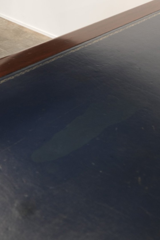 Image 1 of Unique large antique English library table/writing desk/desk from the 19th century