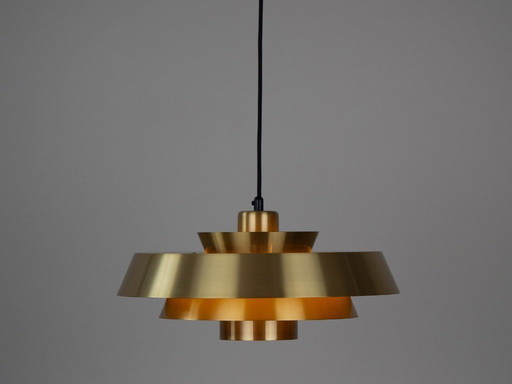 Danish vintage pendant lamp Nova by Jo Hammerborg, Fog og Morup, 1963
