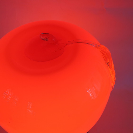 Image 1 of Prisma Red Apple Glass Lamp