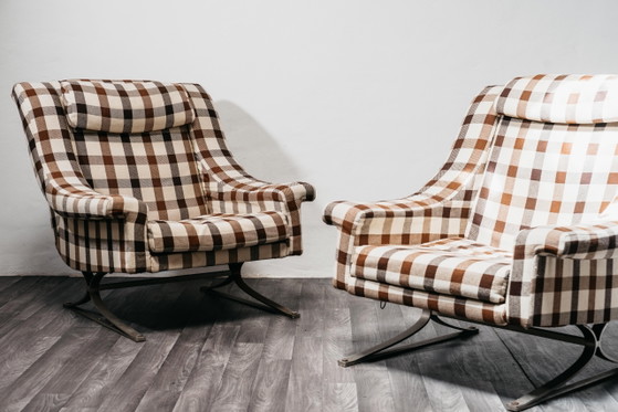 Image 1 of Maurice Calka Arflex Paar Sessel Mod. Grand Prix, Design der 1960er Jahre