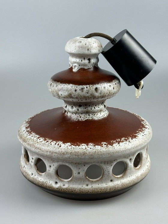 Image 1 of 60s 70s keramische plafondlamp hanglamp Mid Century Design