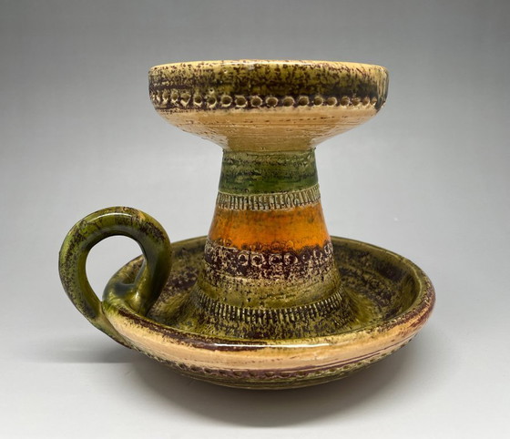 Image 1 of Candelabro Bitossi 'Rimini Verde' de Aldo Londi, años 60