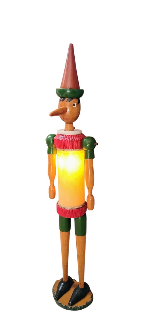 Vintage Pinocchio Lamp Italy 1960s