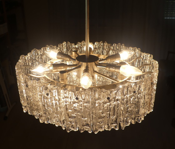 Image 1 of Kalmar plafonnier lustre verre glace Uk4aeb