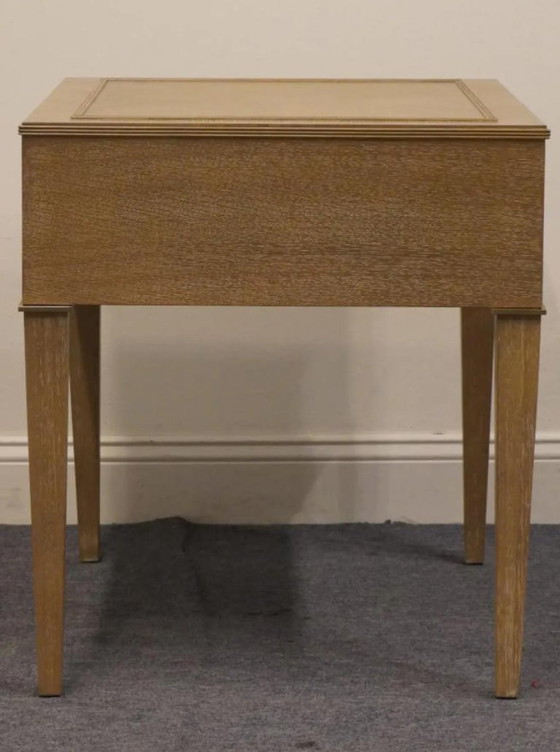 Image 1 of A.R.T. Furniture Modern Pickled Wood End Table with Drawer, 23" Contemporary Accent Side Table for Living Room, Bedroom, or Entr