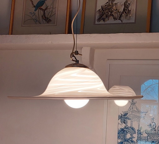 Suspension de grande taille, style futuriste, en verre de Murano