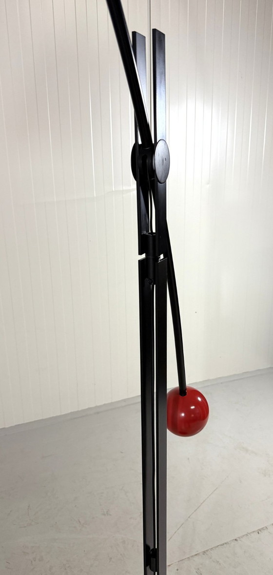 Image 1 of Lampadaire réglable Robert Haussmann pour Swiss Lamps International 1980