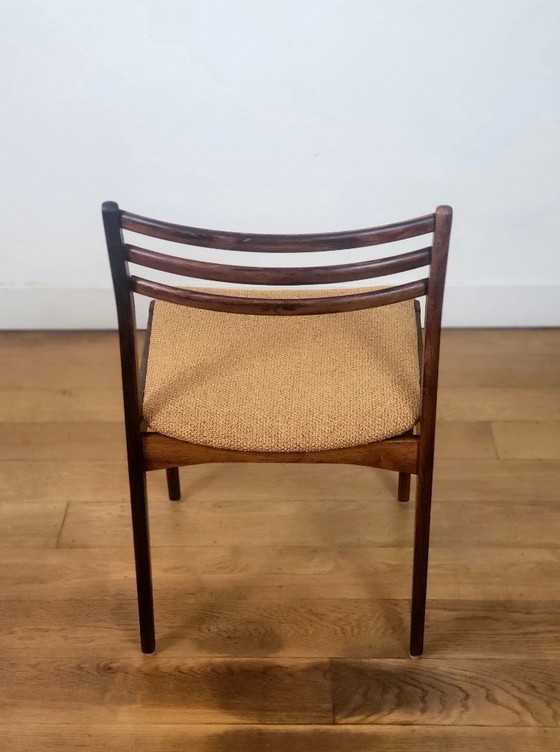 Image 1 of Set va 4 vintage Deense stoelen van Vestervig Eriksen in palissander