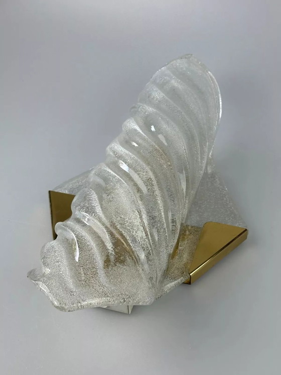 Image 1 of Lampada da parete XL anni '60 e '70 Applique da parete Kaiser Leuchten Ottone Vetro Space Age