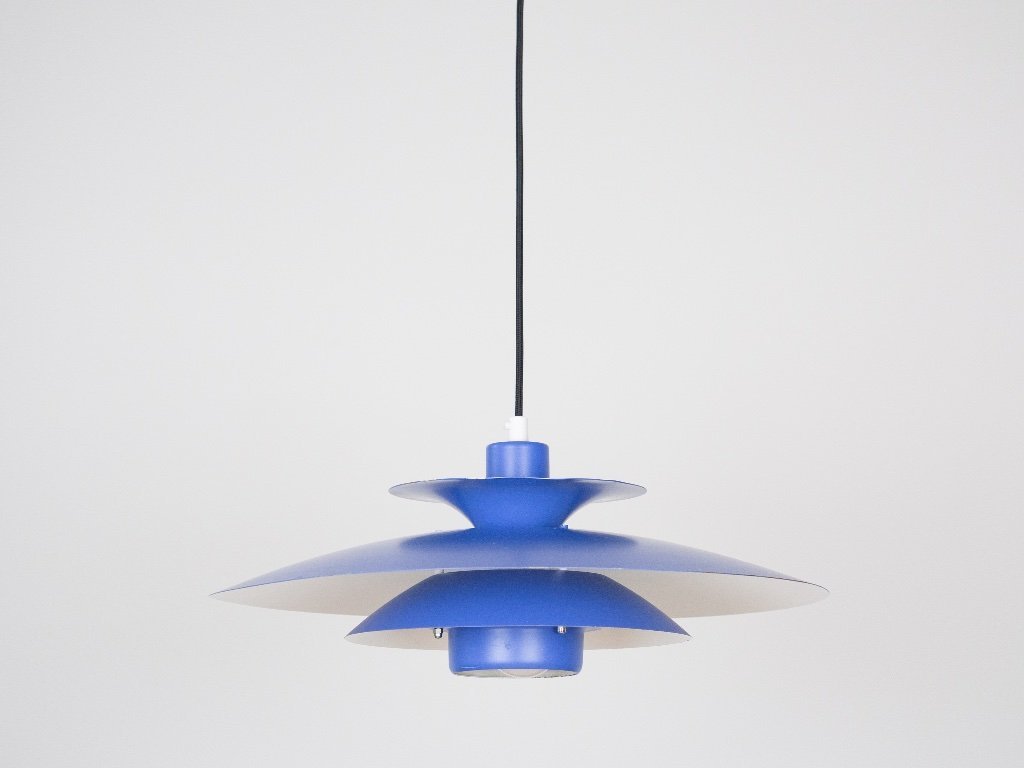 Danish vintage pendant lamp Donau by Kurt Wiborg, Jeka, 1980s