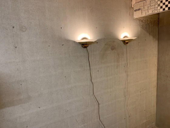 Image 1 of 2x Lámpara de pared dorada Estiluz, España