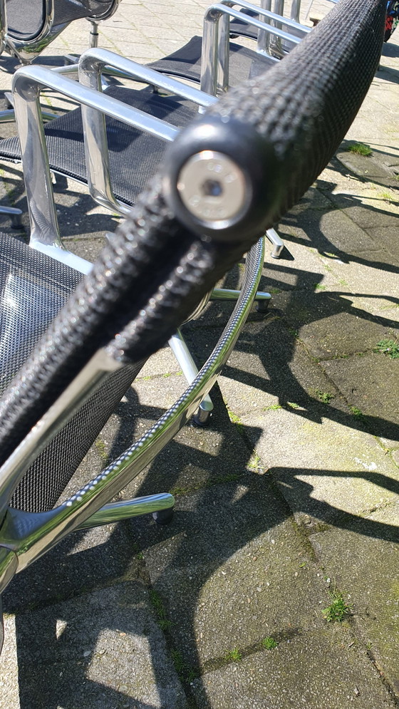 Image 1 of 6x UNA designer office chair ICF mesh black netweave