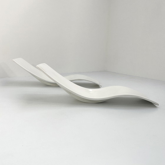 Image 1 of Paire de bains de soleil par Charles Zublena pour Les Plastiques De Bourgogne, 1960s