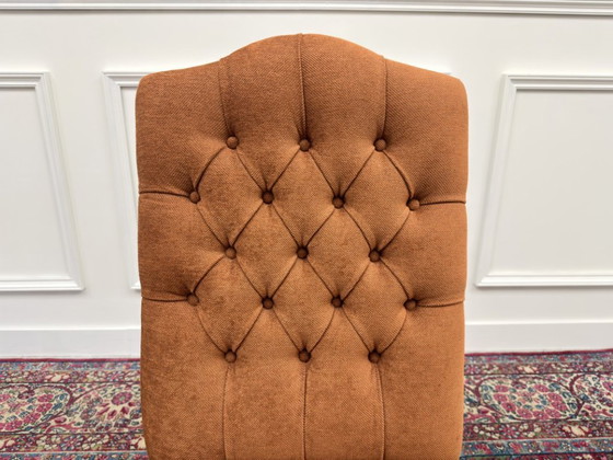 Set di Sedie Chesterfield Classiche Inglesi Imbottite – Sedie da pranzo, Textile, Wood (photo 15 of 17)