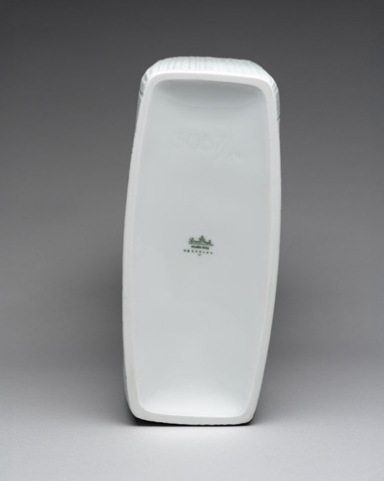 Image 1 of Martin Freyer Rosenthal Studio Line Brutalist Bisque Porselein Vintage H 24 cm Fossil Vaas