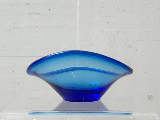 Ciotola Selandia blu di Per Lütken per Holmegaard, Danimarca, anni '60