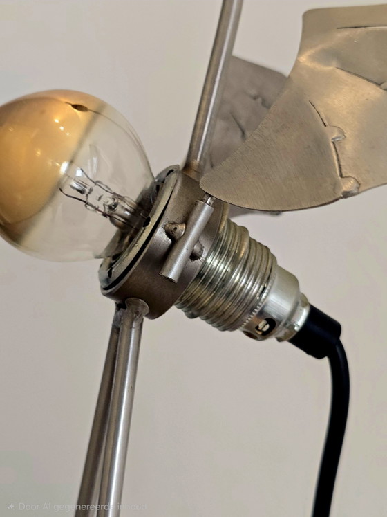 Great Condition - Designer: Bjart Veenendaal, Crane Table Lamp! Vintage Postmodern 80s/90s – rvs, Other (photo 6 of 11)