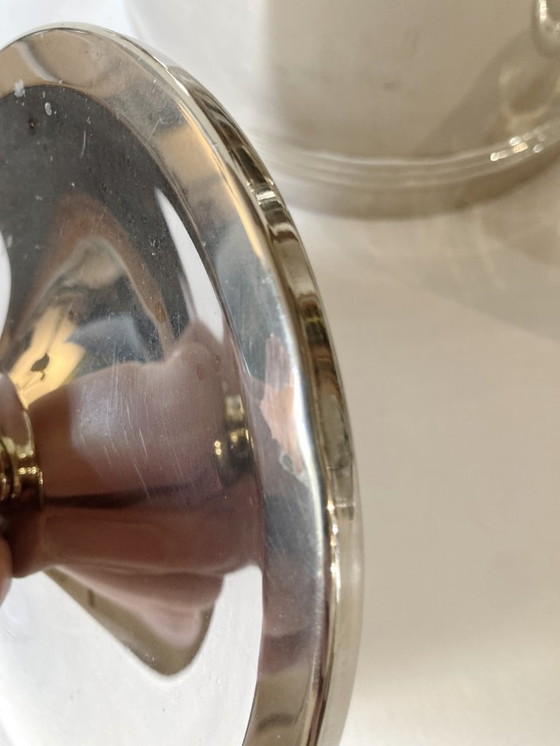 Image 1 of Silver-plated metal ice bucket