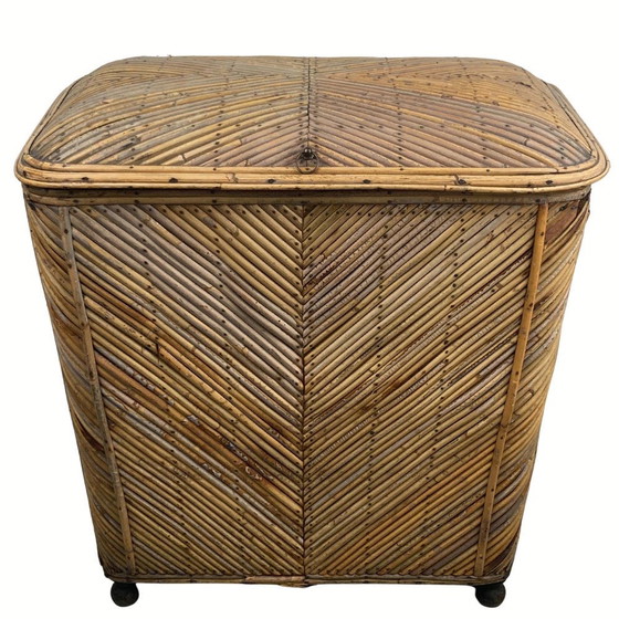 Image 1 of Vintage Wicker Chest In Bambus, 1930S