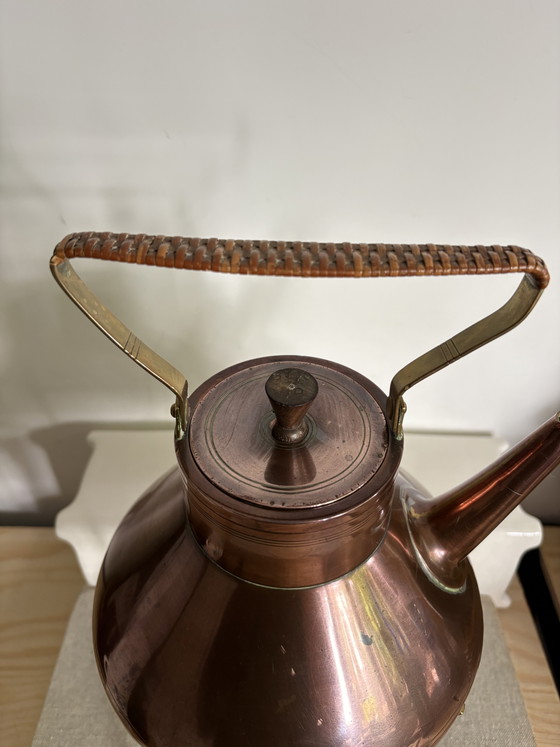 C. Kurz & Co - Tiel Holland - Copper Teapot Kettle on Stand – Decorative Objects, Metal (photo 9 of 12)