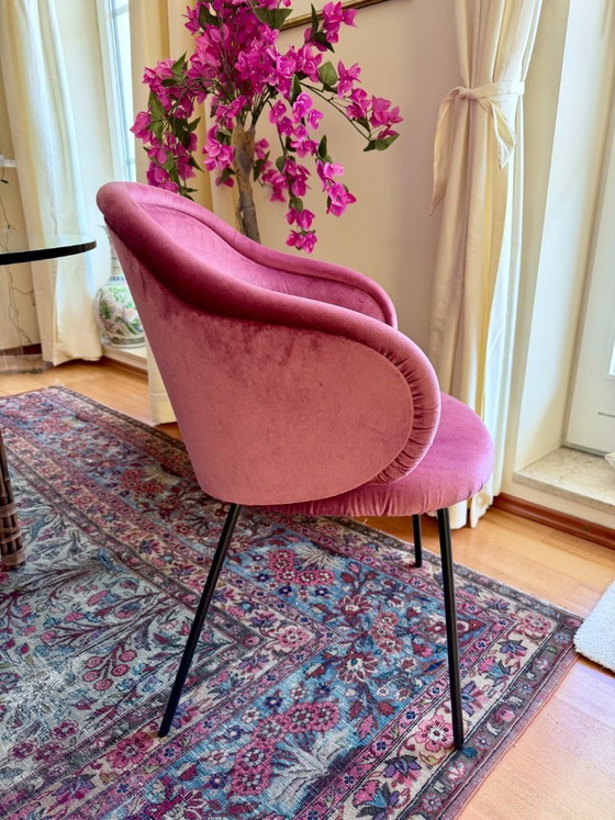 Image 1 of 6 Stühle de diseño „Ona Curved“ – Rosado