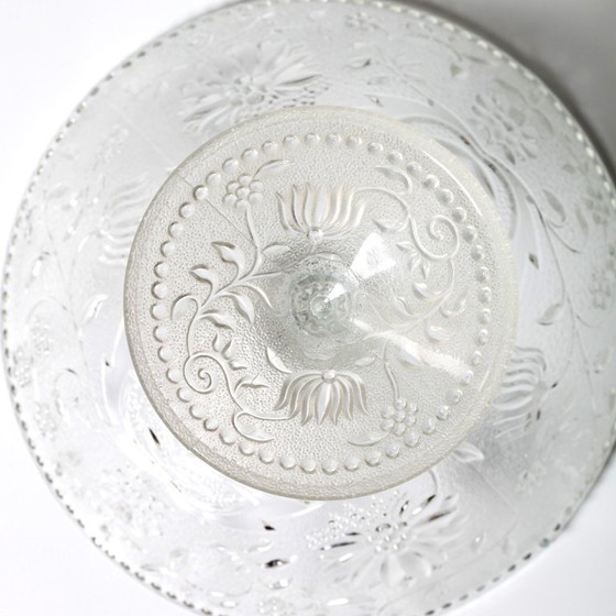 Image 1 of Mid-Century geperste glazen voetschaal: Cibulak Pavel Panek Design