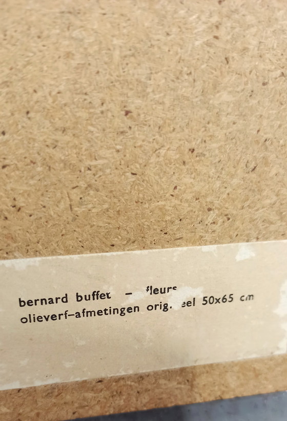 Image 1 of Bernard Buffet Vintage Print on Wood