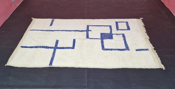 Alfombra bereber tradicional hecha a mano en pura lana, tamaño 1,5/2,5 m. – Ahrend, Wool (photo 5 of 8)