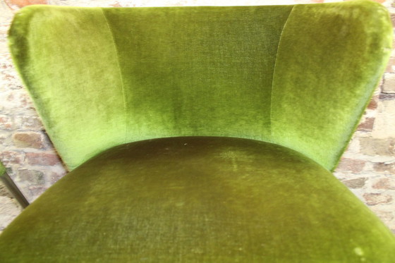Image 1 of Fauteuils lounge style années 50. Lot de deux. Velours vert.