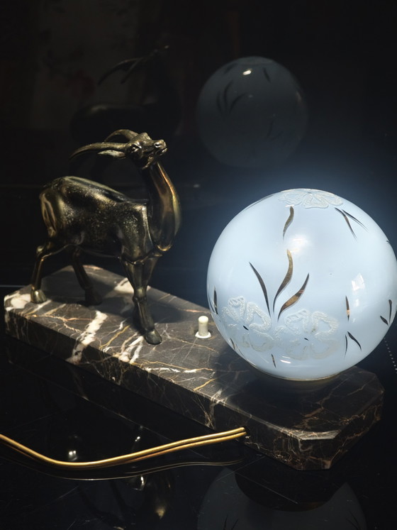 Image 1 of Art Deco Gazelle Lamp