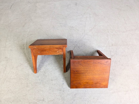 Image 1 of Original 2er Set Midcentury Wandkonsole Wandregal teak 1960