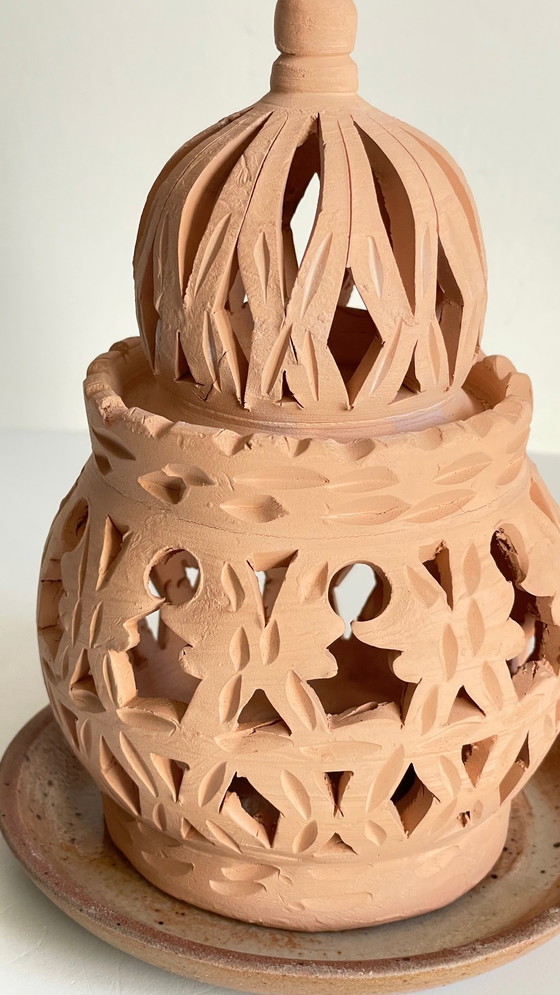 Image 1 of Candelabro de terracota hecho a mano