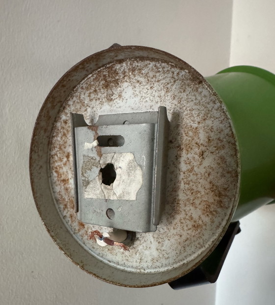 Image 1 of Applique con faretto verde anni '70