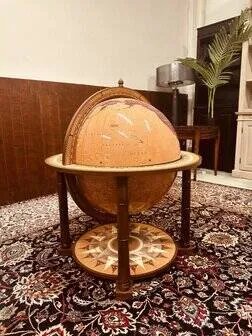 Globo bar da terra classico italiano Zoffoli Aries, Sgabelli da bar, Bronzo, Legno (foto 4 di 18)