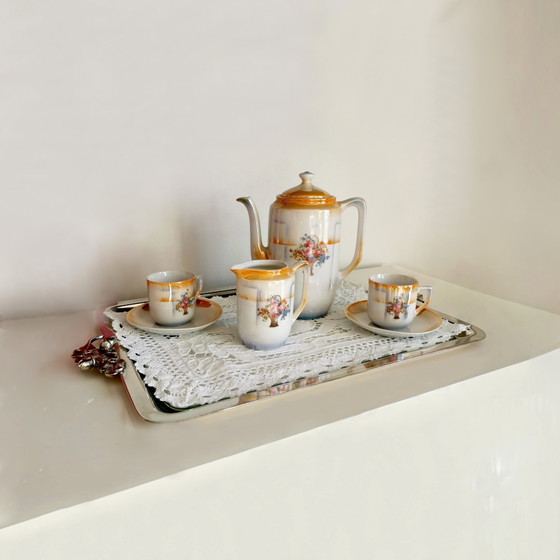 Image 1 of ART DECO COFFEE SET - SIX CUPS