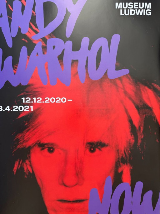 Andy Warhol (1928–1987), Zelfportret (detail), 1986, Museum Ludwig Keulen 2020, tentoonstellingsposter, gedrukt in Duitsland