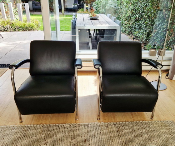 Set di 4 pezzi Leolux Scylla – Poltrone, Leather, Metal (photo 4 of 6)
