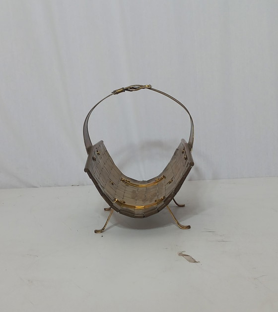 Image 1 of Brass Magazine Rack, 40s 