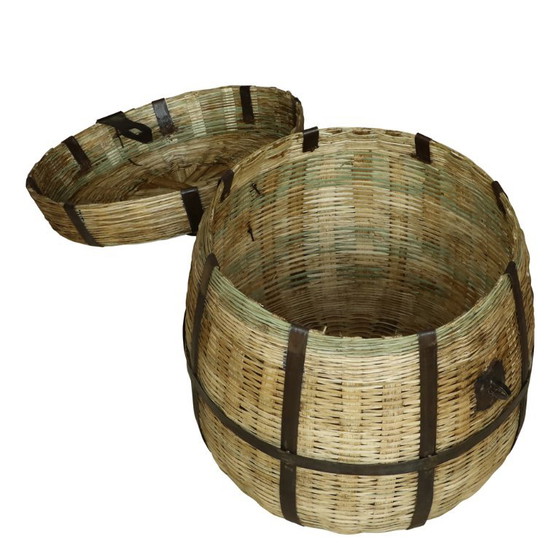 Large Wicker Basket with Metal Inserts CLOVE – Decorative Objects (photo 7 of 9)