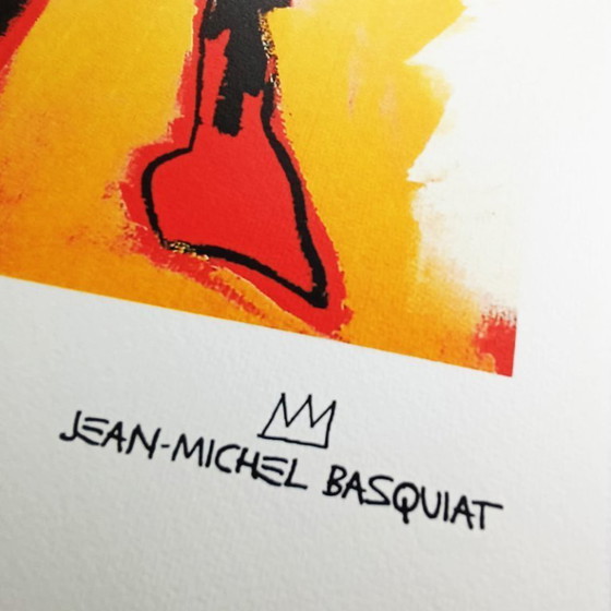 Image 1 of Litografia in edizione limitata di Jean-Michel Basquiat numerata a matita.