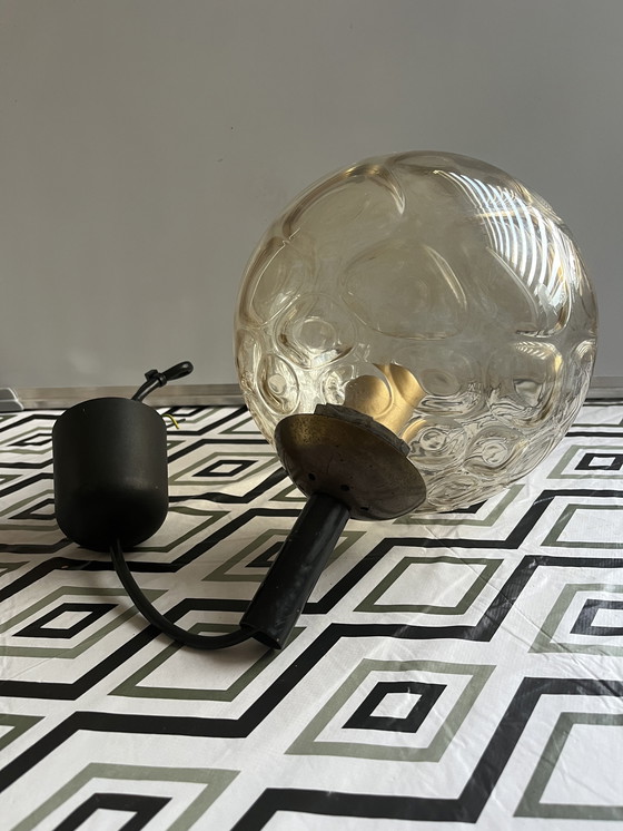 Image 1 of 2x lampade da soffitto a sfera in vetro vintage anni '70