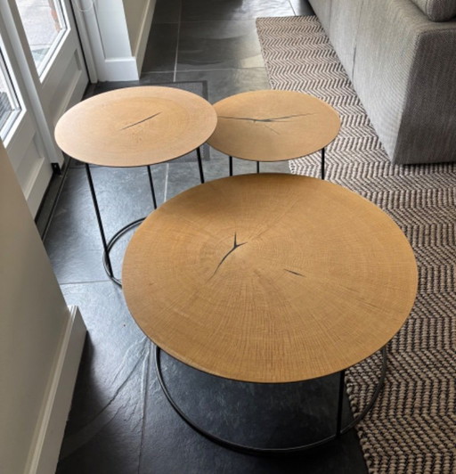 Set of 3 coffee tables, Heerenhuis Nimbus