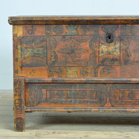 Image 1 of Folk Art Wedding Chest, Anno 1852