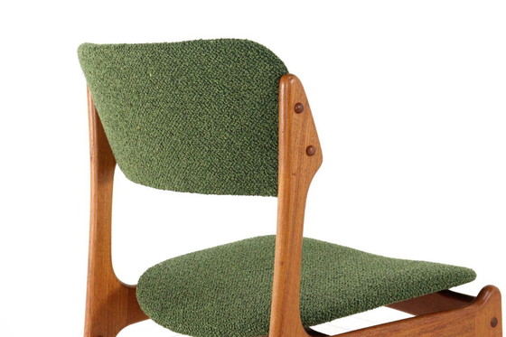 Image 1 of Ensemble de 4 chaises rembourrées Erik Buch pour O.D. Mobler modèle 49
