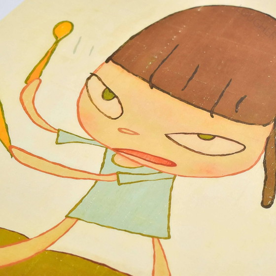 Yoshitomo Nara Stampa „Marching on a Butterbur Leaf“ 61x46 – Stampe artistiche, Paper (photo 4 of 5)