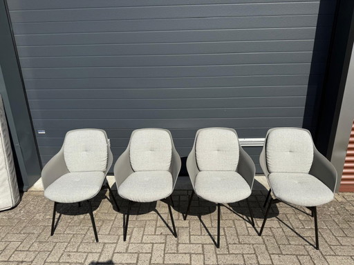Rolf Benz - 600 chaises de salle à manger (pivotantes) lot de 4
